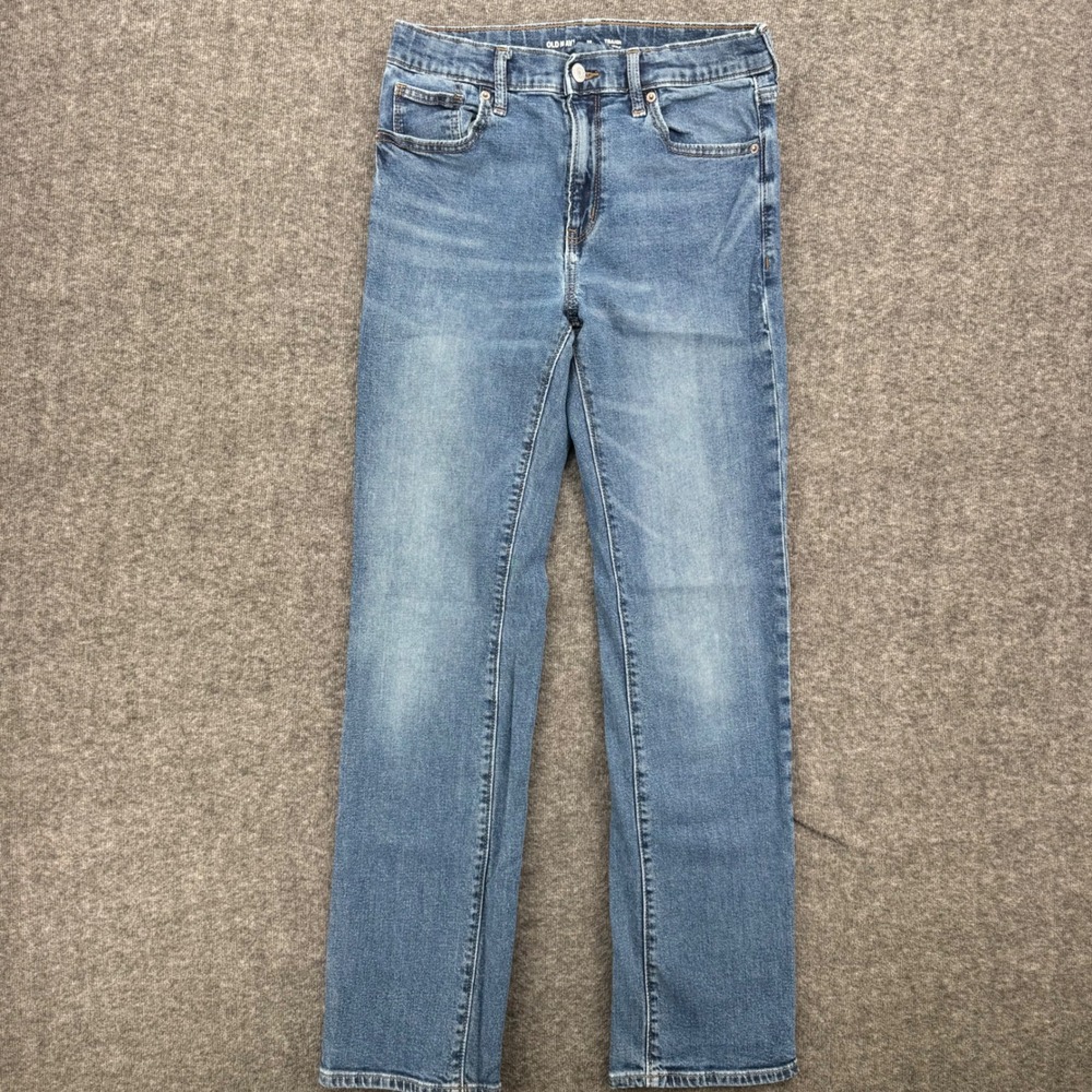Old Navy Boys Straight Built-In Flex Jeans Medium Wash Size 16 Denim Pants